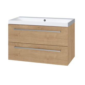 Bino, skříňka, umyvadlo z lit. mram., 1010x578x460mm, spodní, dub Arlington CN622M