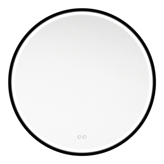 Zrcadlo kulaté pr. 600 mm, LED osvětlení, černý rám CN164