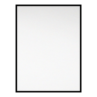 Zrcadlo hranaté 600x800 mm, černý rám CN181