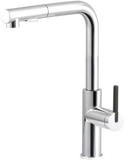 Deante Momi dřezová baterie s obdélníkovým výsuvným výtokem, chrom BKM_073M