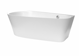 Volně stojící vana SAT 165x84 cm litý mramor levá SATVI1650L