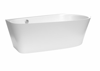 Volně stojící vana SAT 165x84 cm litý mramor pravá SATVI1650P