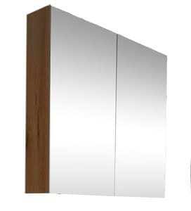 Zrcadlováskříňka80x15x75ořech BWAY80CABN