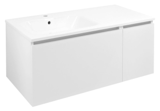 LOREA skříňka s umyvadlem 101x46x51,5cm (70+30cm), levá, bílá mat LE070-3131-L-01