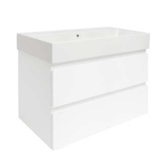 Koupelnová skříňka s krycí deskou SAT B-Way 1 79x50x45 cm bílá mat BWAY280WU2BI