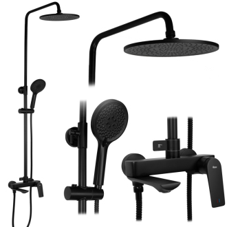 REA Avalon sprchový set, černá -P8811 REA-P8811
