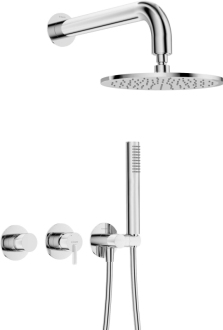 Deante Horizontal podomítkový sprchový set s hlavovou sprchou Silia chrom NQS_00YK