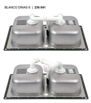 Blanco DINAS 8 dřez vestavný nerez kartáčovaný nerez 523 377