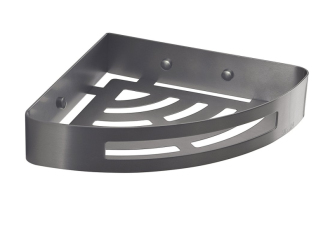 SMART rohová police do sprchy, 210x45x210mm, gun metal 247981 58186