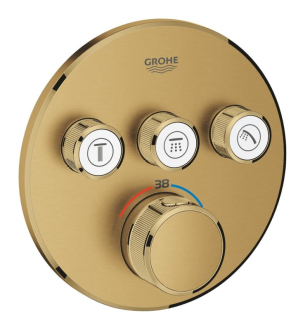 Vanová baterie Grohe Grohtherm Smartcontrol bez podomítkového tělesa kartáčovaný Cool Sunrise 29121GN0