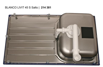 Blanco LIVIT 45 S Salto dřez vestavný nerez kartáčovaný nerez  514 786