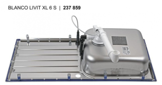 Blanco LIVIT XL 6 S dřez vestavný nerez kartáčovaný nerez  518 519