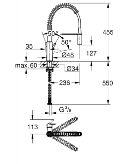 GROHE GET dřezová baterie chrom 30361000