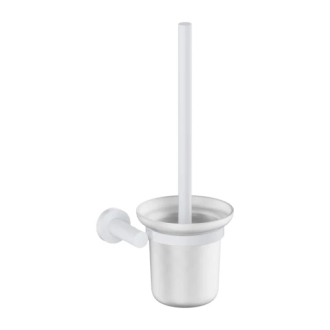Omnires MODERN PROJECT nástěnný držák na WC kartáč, matná bílá MP60620WM