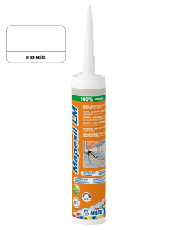 Silikon Mapei Mapesil LM bílá 310 ml MAPSLM100