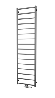 Radiátor kombinovaný Isan Fresh 150x50 cm středové připojení černý samet  DFRE15000500CSMS