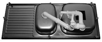 Blanco TOP EZS 11x4 dřez vestavný nerez přírodní lesk nerez 500 847
