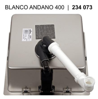 Blanco ANDANO 400-IF dřez vestavný/do roviny hedvábný lesk nerez 522 957