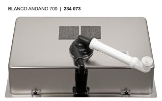 Blanco ANDANO 700-IF dřez vestavný/do roviny hedvábný lesk nerez 522 969
