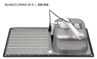 Blanco DINAS 45S dřez vestavný nerez kartáčovaný nerez 523 378