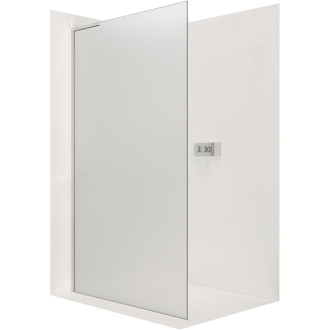 CERANO Sprchová zástěna Walk-in Onyx L/P L-levá  chrom, mléčné sklo 150x200
