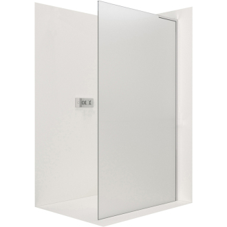 CERANO Sprchová zástěna Walk-in Onyx L/P L-pravá  chrom, mléčné sklo 150x200