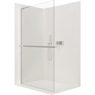 CERANO Sprchová zástěna Walk-in Onyx L/P držák L-levá  chrom, transparent sklo 80x200
