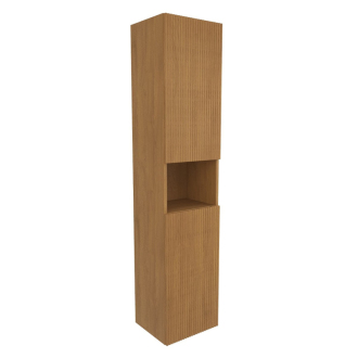 Koupelnová skříňka vysoká SAT Evolution 36x165x32 cm dub medový mat SATEVOV36DM