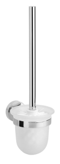 LARISSA WC štětka závěsná, mléčné sklo, chrom WS008 56791