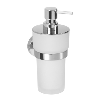 LARISSA dávkovač mýdla 250ml, mléčné sklo, chrom WS019 56797