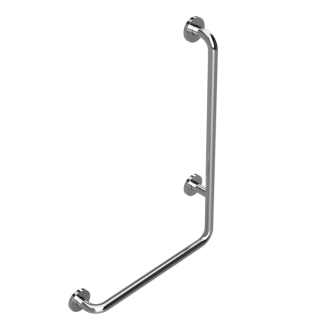 BEMETA HELP: Nástěnné opěrné držadlo pravé 890 mm, lesk s krytkou 301122041