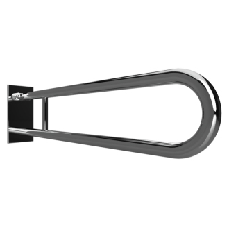 BEMETA HELP: Sklopný úchyt ve tvaru U 850 mm, nerez, s krytkou a držákem TP 301407321