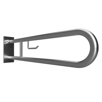 BEMETA HELP: Sklopný úchyt ve tvaru U s držákem na TP 813mm, brus, s krytkou 301407282