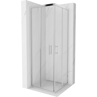 MEXEN RIO sprchový kout čtverec 70x70x190 cm 5mm chrom-čiré 860-070-070-01-00