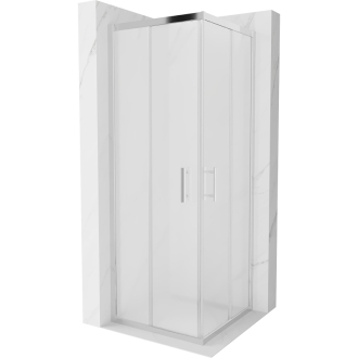MEXEN RIO sprchový kout čtverec 70x70x190 cm 5mm chrom-satén 860-070-070-01-30
