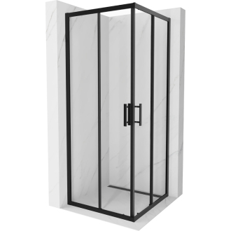 MEXEN RIO sprchový kout čtverec 80x80x190 cm 5mm černá-čiré 860-080-080-70-00