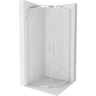 MEXEN RIO sprchový kout čtvrtkruh 70x70x190 cm 5mm chrom-čiré 863-070-070-01-00