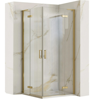 Rea Sprchová kabina REA Hugo 80x90 Gold Brush KPL-K8410