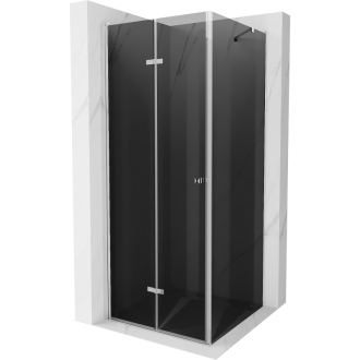 Mexen Lima skládací sprchový kout 100 x 100 cm, grafit, chrom - 856-100-100-01-40