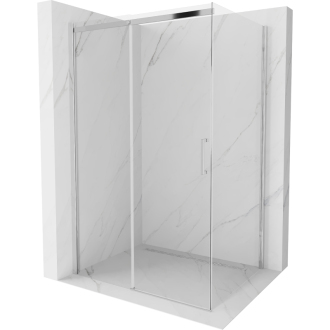 Mexen Omega výsuvný sprchový kout 140 x 90 cm, transparentní, chrom - 825-140-090-01-00