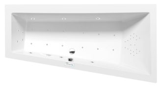 ANDRA R hydromasážní vana, 180x90x45cm, Highline Hydro-Air, chrom 56847