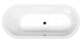 ASTRA O hydromasážní vana, 165x75x48cm, Active Hydro-Air, chrom 56867