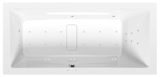 MARLENE hydromasážní vana, 170x80x48cm, Attraction Hydro-Air, chrom 57079
