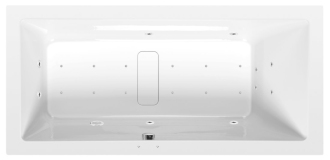 MARLENE hydromasážní vana, 180x80x48cm, Active Hydro-Air, chrom 57083