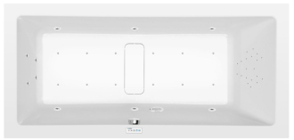 MARLENE hydromasážní vana, 200x90x48cm, Highline Hydro-Air, chrom 57099