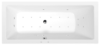 MIMOA hydromasážní vana, 170x80x39cm, Active Hydro-Air, chrom 57107