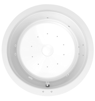 OBLO hydromasážní vana, 165x48cm, Active Hydro-Air, chrom 57137