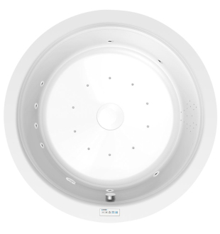 OBLO hydromasážní vana, 165x48cm, Highline Hydro-Air, chrom 57141