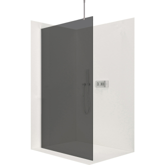 CERANO Sprchová zástěna Walk-in Onyx Top L/P chrom, grafitové sklo- 60x200