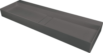 Deante Blur umyvadlo 1200x400 mm, antracitový metalický, s rozetou CQB_TU2S